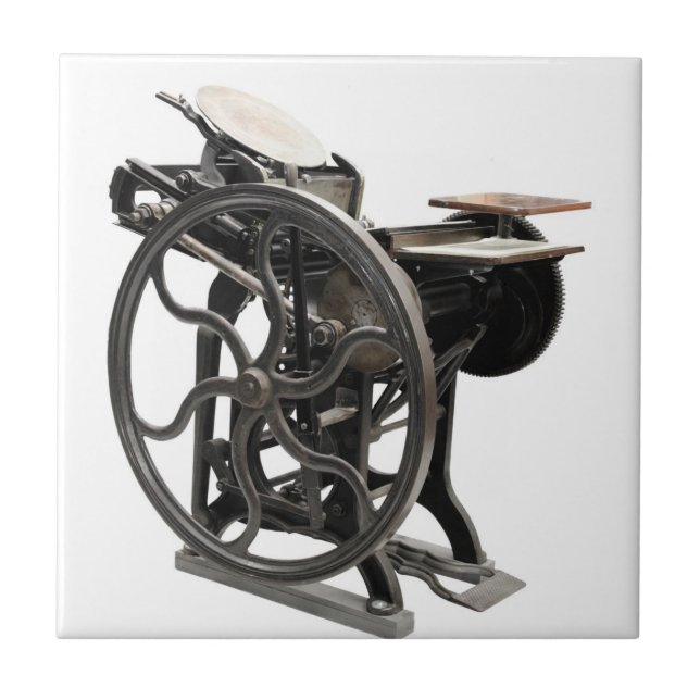 azulejo da máquina 1888 da tipografia (Frente)