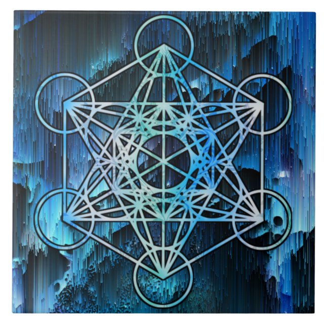 Azulejo de Altar Altar de Merkabah Cube, Metatron  (Frente)