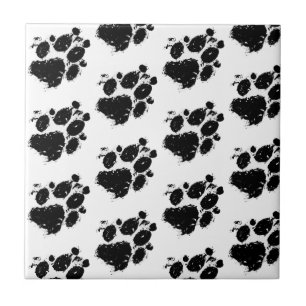 Azulejo de Animais de Companhia Preto e Branco