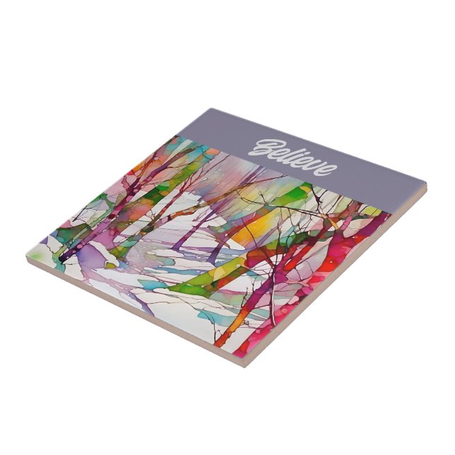 azulejo de arte "Acredite" (Lateral)