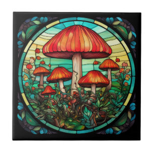 Azulejo de Arte Mushroom