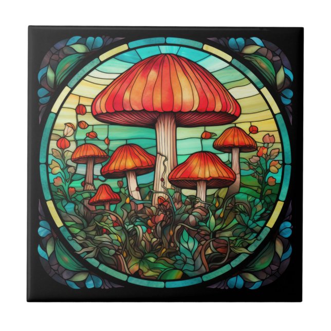 Azulejo de Arte Mushroom (Frente)