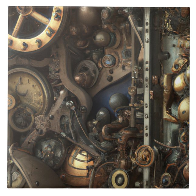 Azulejo de arte Steampunk (Frente)