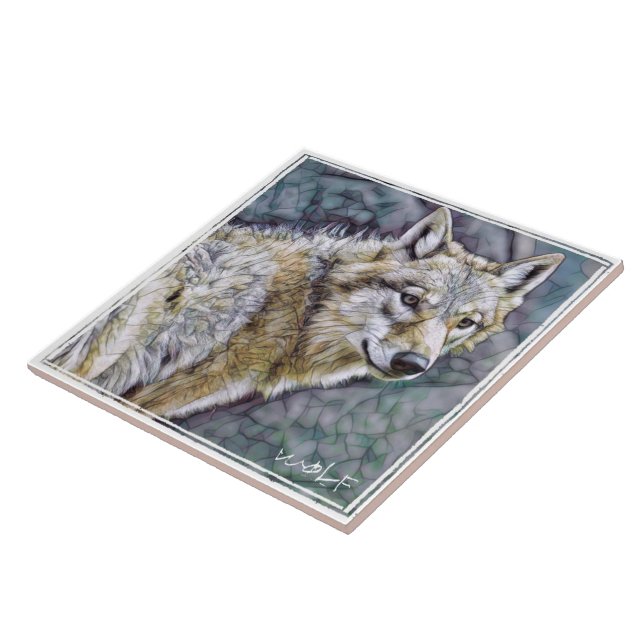 AZULEJO DE CERÂMICA  オ オ カ ミ (Lateral)