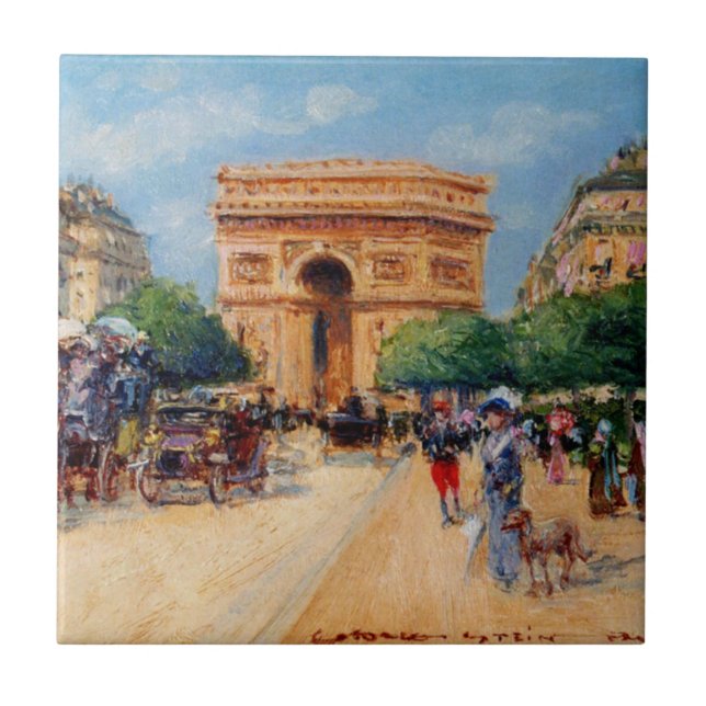AZULEJO DE CERÂMICA  パリの日曜日 (Frente)
