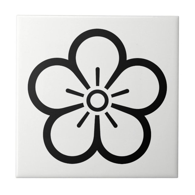 AZULEJO DE CERÂMICA  中陰梅の花 (Frente)