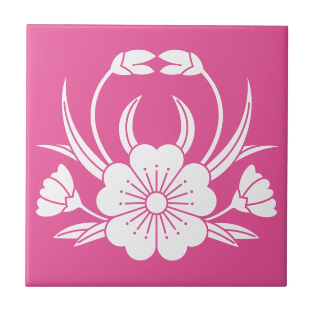 AZULEJO DE CERÂMICA  小山蟹桜 (Frente)