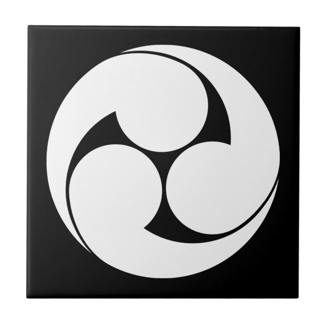 AZULEJO DE CERÂMICA  左 三 巴 (地 抜 き) (Frente)