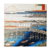 雪の日本橋, 広重 Nihonbashi nevado, Hiroshige, Ukiyo-e