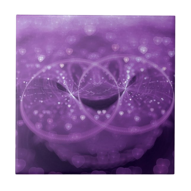 Azulejo De Cerâmica 1001 Corações (Frente)