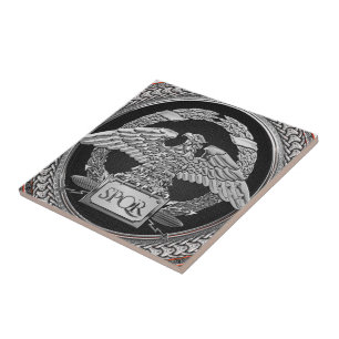 Azulejo De Cerâmica [100] Águia Imperial da Prata sobre Medalhão