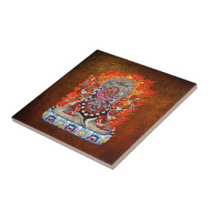 Azulejo De Cerâmica [100] Tibetano Thangka - deidade Wrathful