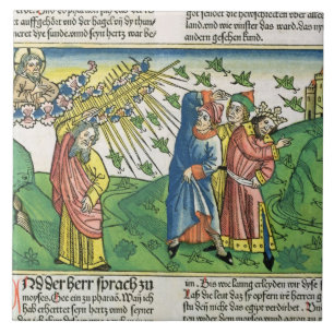 Azulejo De Cerâmica 10:1 do êxodo - 20 os sete pragas de Egipto: o pla