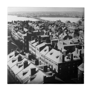 Azulejo De Cerâmica 1859: A cidade de Boston, Massachusetts