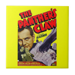 Azulejo De Cerâmica 1942 poster de filme do Panther's Claw