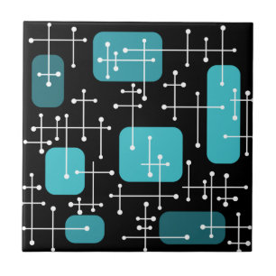 Azulejo De Cerâmica 1950 - Artes Retrorísticas - Chá Preto