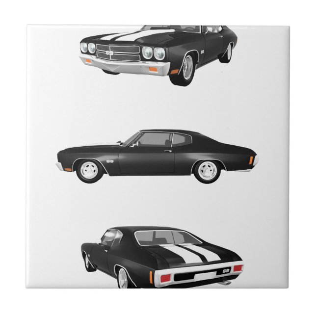 Azulejo De Cerâmica 1970 Chevelle SS: (Frente)