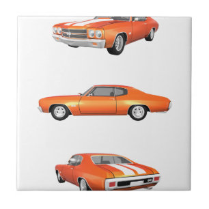 Azulejo De Cerâmica 1970 Chevelle SS: