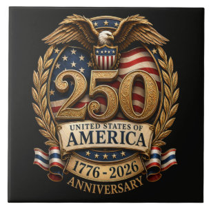 Azulejo De Cerâmica 250º Aniversário dos Estados Unidos da América