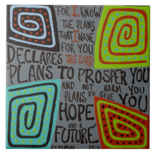 Azulejo De Cerâmica 29:11 de Jeremiah