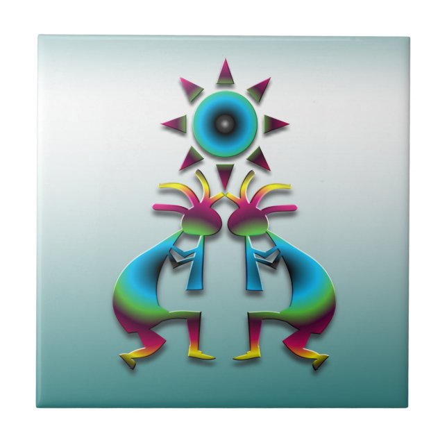 Azulejo De Cerâmica 2 Kokopelli #41 (Frente)