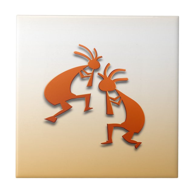 Azulejo De Cerâmica 2 Kokopelli #82 (Frente)