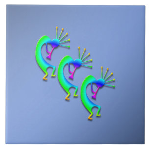 Azulejo De Cerâmica 3 Kokopelli #86