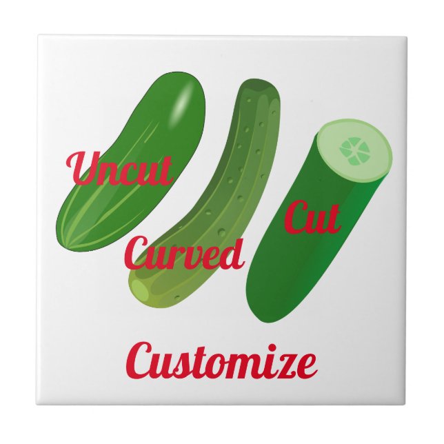 Azulejo De Cerâmica 3 Pepinos Thunder_Cove (Frente)