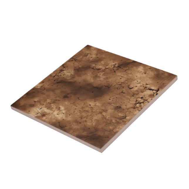 azulejo de cerâmica 3d castanho escuro (Lateral)