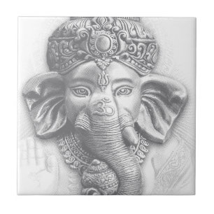 Azulejo De Cerâmica 3d senhor Ganesha - OM