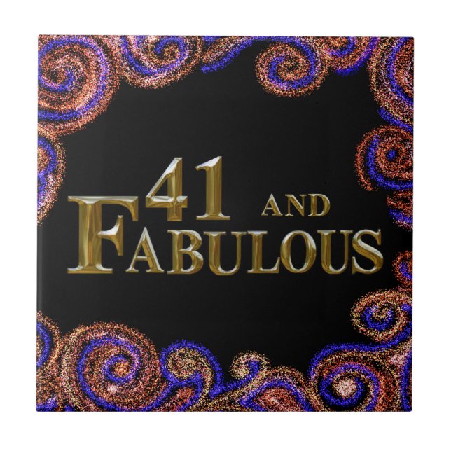 Azulejo De Cerâmica 41º Aniversário (Frente)