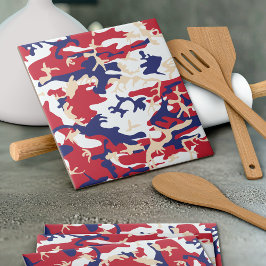Azulejo De Cerâmica 4 de Julho, Dia da Independência, Bege Camuflado