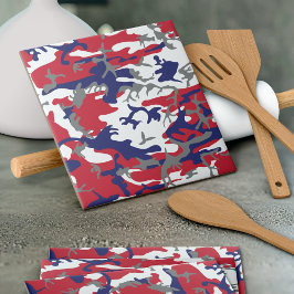 Azulejo De Cerâmica 4th of July, Independence day, Camouflage Gray