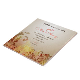 Azulejo De Cerâmica 50º aniversário de casamento, Lord Bless e Keep