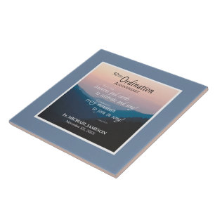 Azulejo De Cerâmica 50.º Aniversário dos Parabéns de Ordenação