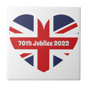 Azulejo De Cerâmica 70 Jubilee 2022 British Flag