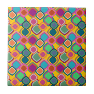 Azulejo De Cerâmica 70s Cores