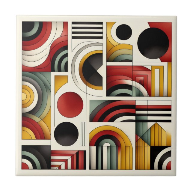 Azulejo De Cerâmica 70s Urban Flow (Frente)