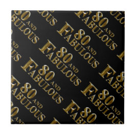 Azulejo De Cerâmica 80º Aniversário 