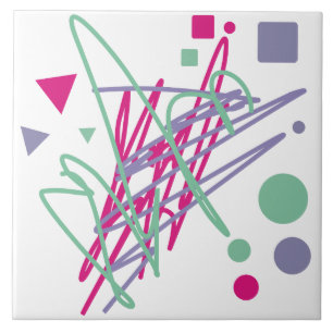 Azulejo De Cerâmica 80 anos oitenta cores de vintage salpicam medley a