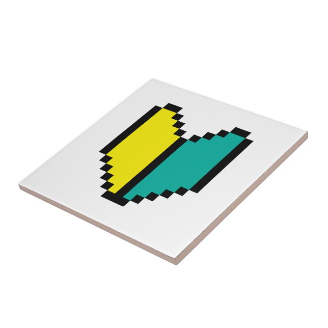 Azulejo De Cerâmica 8 Bits Pixel Wakaba / Shoshinsha Mark (Lateral)