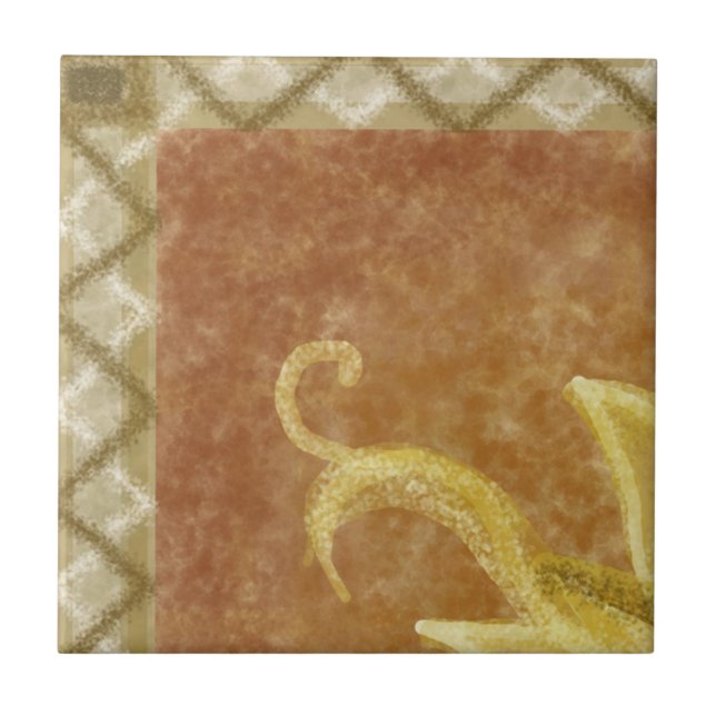 Azulejo De Cerâmica A1 - Pintura mural de Sunface, superior esquerdo - (Frente)