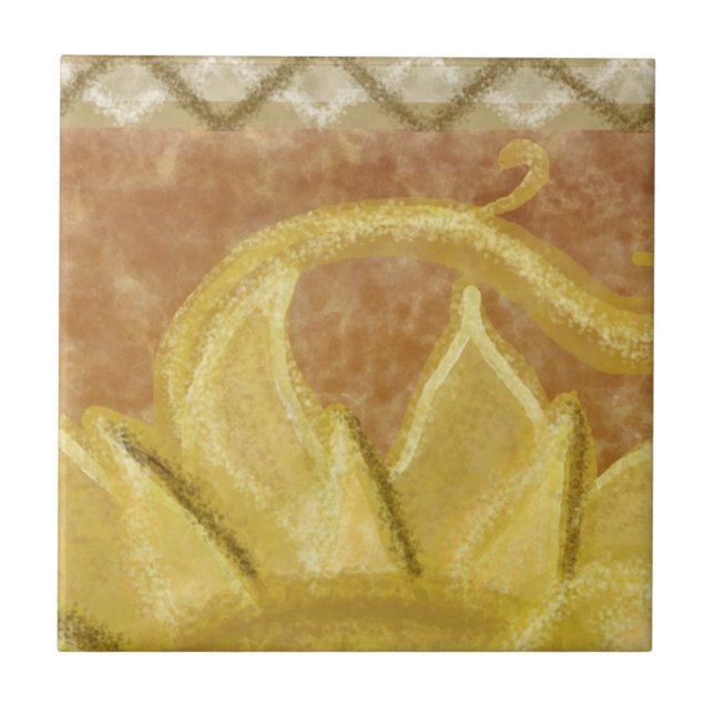 Azulejo De Cerâmica A2 - Pintura mural de Sunface, meio superior - A2 (Frente)