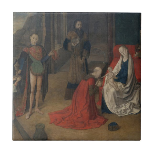 Azulejo De Cerâmica A adoração dos Magi (Frente)