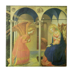 Azulejo De Cerâmica A Anunciação do Prado por Fra Angelico