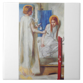 Azulejo De Cerâmica A Anunciação por Dante Gabriel Rossetti