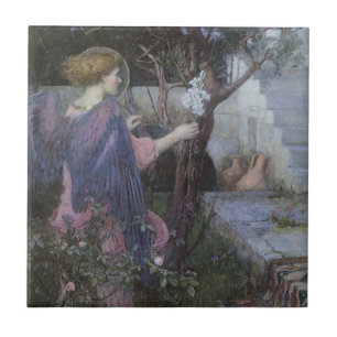 Azulejo De Cerâmica A Anunciação por John William Waterhouse