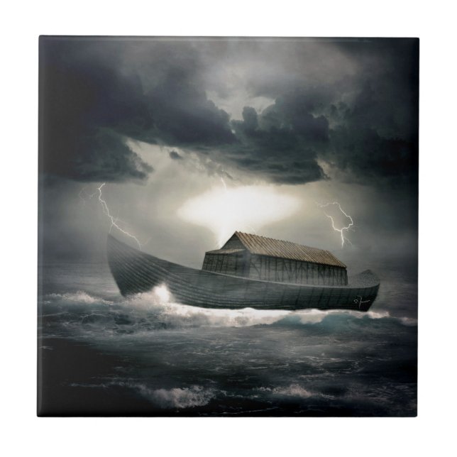 Azulejo De Cerâmica A arca de Noah (Frente)