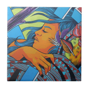 Azulejo De Cerâmica A arte Londres da rua colore grafites