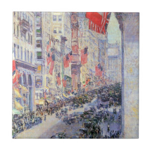 Azulejo De Cerâmica A Avenida da Rua 34, maio de 1917 por Hassam